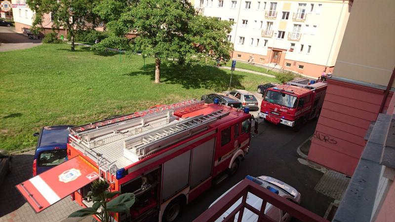 21. 7. 2017 - Požár potravin na plotně, Hlavní třída