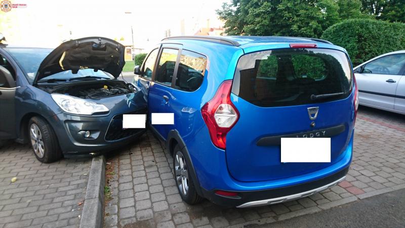 29. 5. 2018 - Dopravní nehoda dvou osobních vozidel na křižovatce ulic Masarykova a Lidická