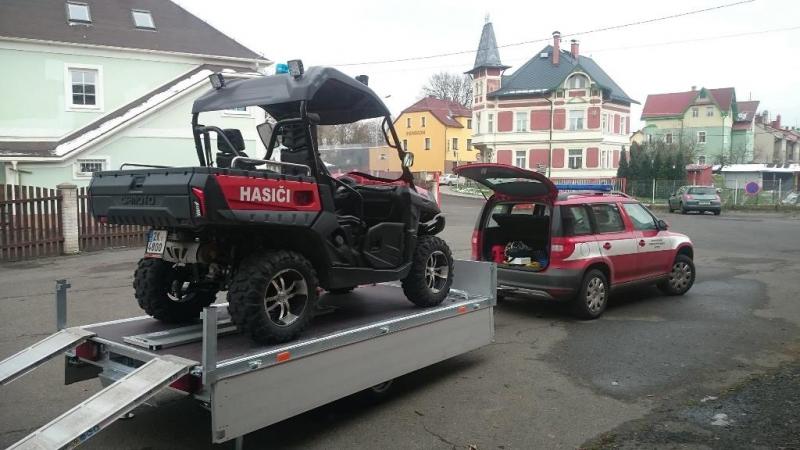 Vlek na přepravu čtyřkolky